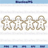 Gingerbread Man Svg Squad Christmas Cookie Svg Gingerbread Png