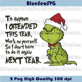 To Everyone I Offended This Year Svg Cat Christmas Grinch Png
