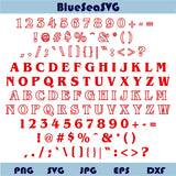 Stranger Thing Font Alphabet Svg Stranger Thing Letters Svg otf ttf