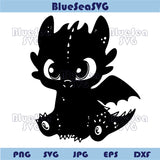 Toothless Svg Bundle Toothless Dragon Svg Night Fury Silhouette Dxf