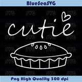 Cutie Svg Baby Onesie Thanksgiving Pie Png Fall New Baby Svg Png