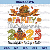 Family Thanksgiving 2025 Png Turkey Matching Family Reunion Svg