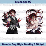 Kokushibo Png Bundle Demon Slayer Png Anime Infinity Castle Png - Blue Sea Svg