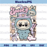 Halloween Labubu Svg Spooky Vibes Labubu Png Witch Monster Doll