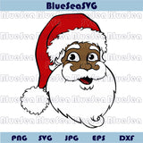 Black Santa Svg Bundle African Santa Claus Png Cool Santa Svg