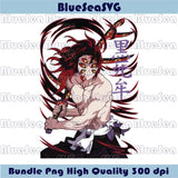 Kokushibo Png Bundle Demon Slayer Png Anime Infinity Castle Png - Blue Sea Svg