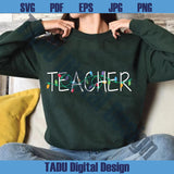 Christmas Teacher Png Christmas Lights Teacher Svg Teach