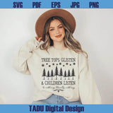 Tree Tops Glisten Svg Teacher Christmas Svg Christmas Vibes Png